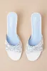 Malinn White and Blue High Heel Sandals sold by Lulus
