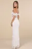 Midnight Sparkle White Embroidered Feather Bustier Maxi Dress sold by Lulus