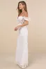 Midnight Sparkle White Embroidered Feather Bustier Maxi Dress sold by Lulus