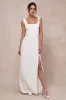 Your Sweetie White Tie-Strap Column Maxi Dress sold by Lulus