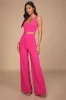 Only Tonight Hot Pink Two-Piece Wide-Leg Jumpsuit sold by Lulus