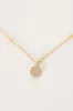 Hidden Gem 14KT Gold Rhinestone Necklace sold by Lulus