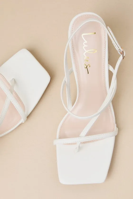 Dreller White Strappy High Heel Sandals sold by Lulus product image thumbnail 3