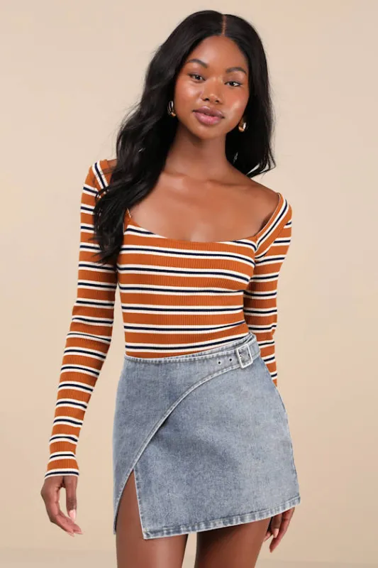 Trendsetting Cuteness Medium Wash Belted Wrap Denim Mini Skirt sold by Lulus