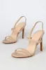 Babie Light Nude Strappy High Heel Sandals sold by Lulus
