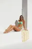Sandy Messages Light Green Ribbed Bikini Bottoms sold by Lulus
