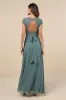 Momentous Moments Dark Sage Green Lace Backless Maxi Dress sold by Lulus