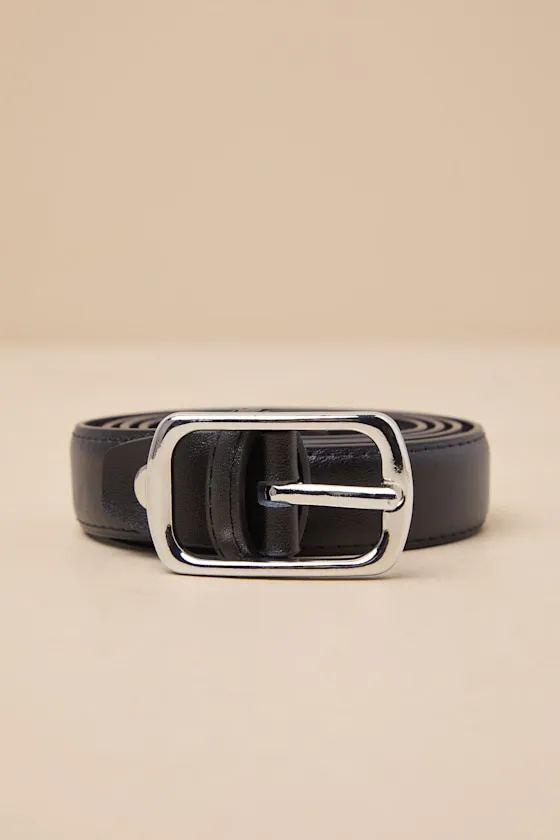 Coveted Necessity Black Leather Belt sold by Lulus product image thumbnail 2