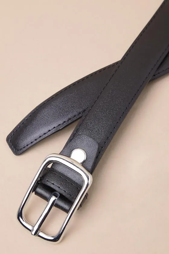 Coveted Necessity Black Leather Belt sold by Lulus product image thumbnail 4