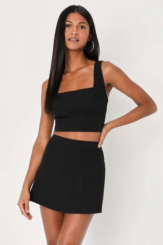 Divinely Sunny Black Sleeveless Two-Piece Romper sold by Lulus