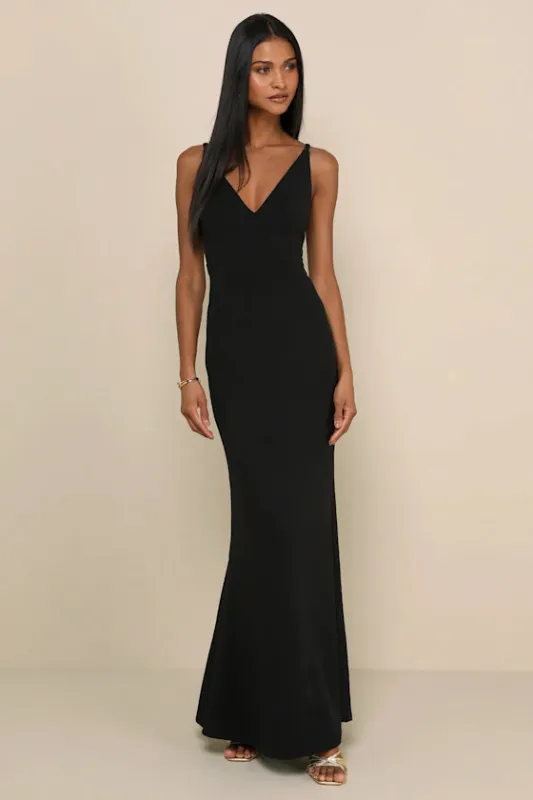 Melora Black Sleeveless Maxi Dress sold by Lulus