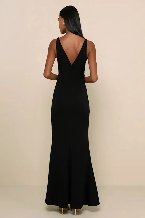 Melora Black Sleeveless Maxi Dress sold by Lulus product image thumbnail 3