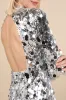 Brilliant Behavior Silver Sequin Backless Mini Dress sold by Lulus