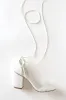 Kaira White Lace-Up Heels sold by Lulus