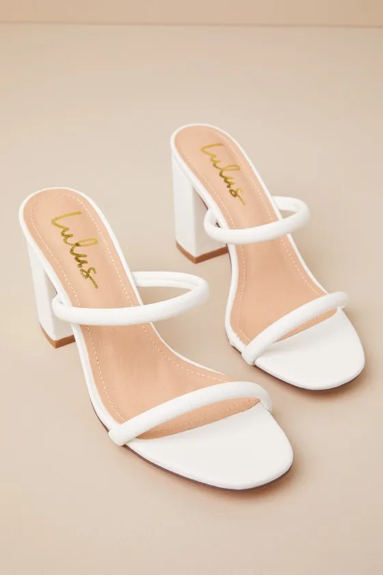 Addien White High Heel Sandals sold by Lulus product image thumbnail 2