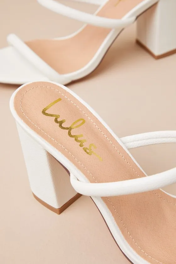 Addien White High Heel Sandals sold by Lulus product image thumbnail 4