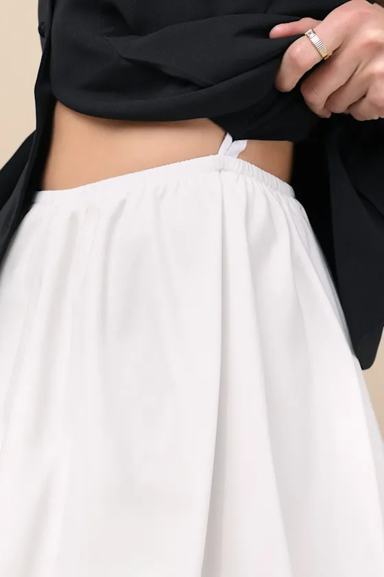 Lottie Black and White Halter Vest Mini Dress sold by Lulus product image thumbnail 4