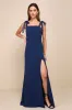 Beloved Elegance Blue Tie-Strap Mermaid Maxi Dress sold by Lulus