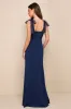 Beloved Elegance Blue Tie-Strap Mermaid Maxi Dress sold by Lulus