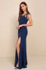 Beloved Elegance Blue Tie-Strap Mermaid Maxi Dress sold by Lulus