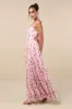 Special Moment Pink Floral Strapless Bustier Maxi Dress sold by Lulus
