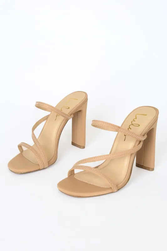 Ferrara Natural High Heel Sandals sold by Lulus