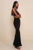 All this Allure Black Strappy Backless Mermaid Maxi Dress sold by Lulus