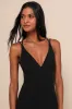 All this Allure Black Strappy Backless Mermaid Maxi Dress sold by Lulus