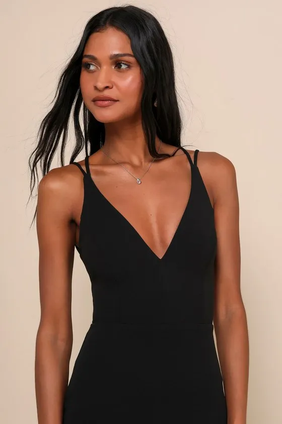 All this Allure Black Strappy Backless Mermaid Maxi Dress sold by Lulus product image thumbnail 4