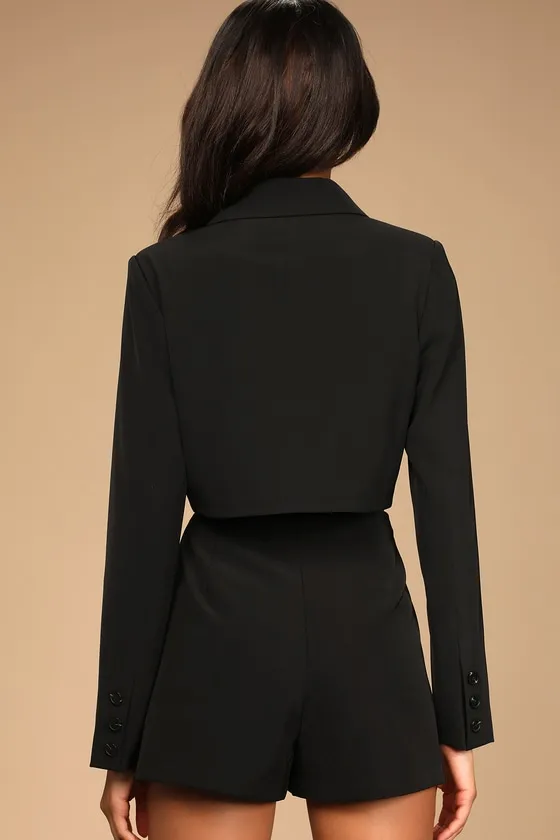 Suit 'Em Up Black Black High-Waisted Skort sold by Lulus product image thumbnail 4