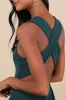 Captivating Luxury Dark Teal Backless Mermaid Maxi Dress sold by Lulus