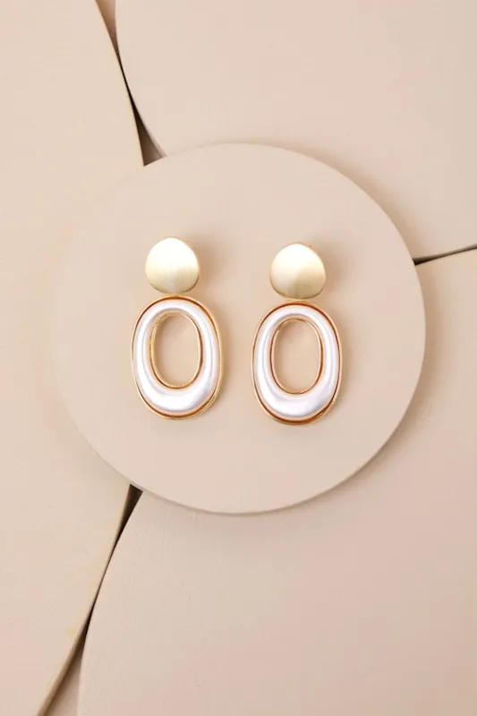 Classic Charm Gold Statement Earrings sold by Lulus