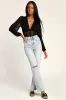 Properly Trendy Black Mesh Long Sleeve Bodysuit sold by Lulus