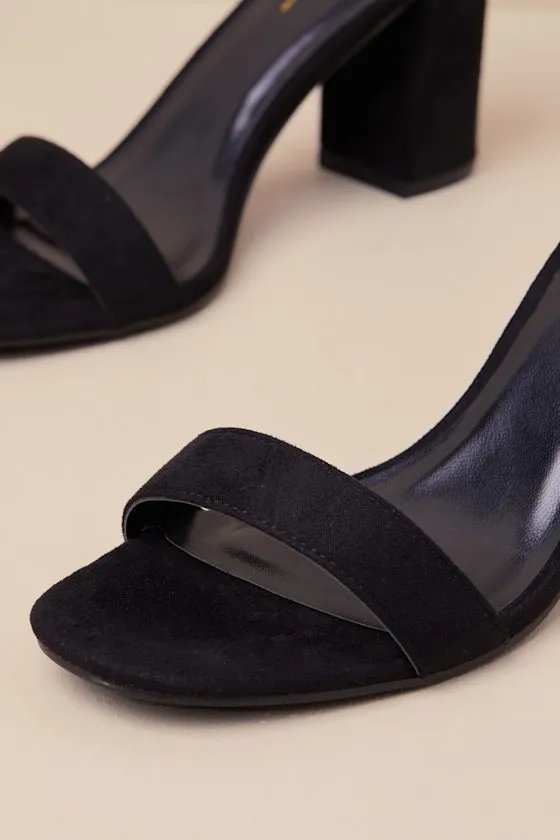 Arylee Black Suede Ankle Strap Heels sold by Lulus product image thumbnail 4