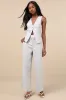Confident Personality Light Grey Double-Waisted High-Rise Pants sold by Lulus