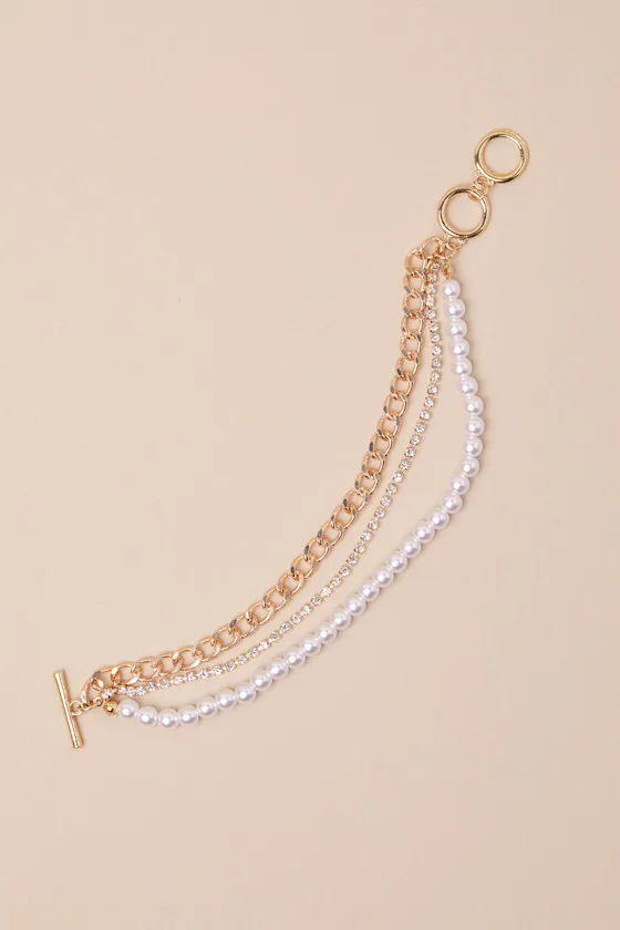 Dazzling Draw Gold Layered Bracelet sold by Lulus product image thumbnail 4