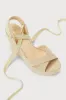 Esme Natural Lace-Up Espadrille Wedges sold by Lulus