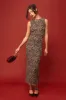 Derry Beige Leopard Print Mesh Maxi Dress sold by Lulus