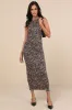 Derry Beige Leopard Print Mesh Maxi Dress sold by Lulus