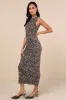 Derry Beige Leopard Print Mesh Maxi Dress sold by Lulus