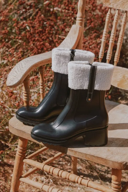Chayy Black Faux Fur Mid-Calf Boots made by Lulus