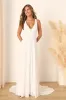 Modern Day Romance White Sleeveless Plunge Maxi Dress sold by Lulus