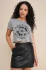 Harley Black Vegan Leather Mini Skirt sold by Lulus