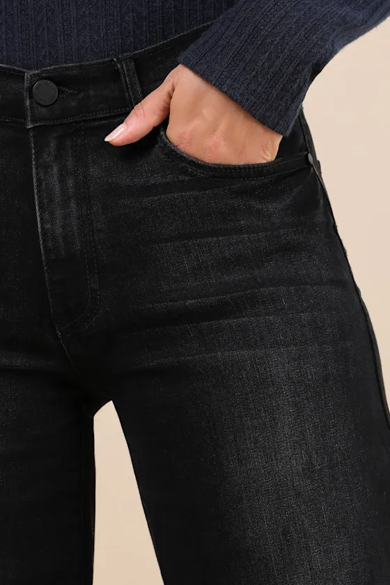 Trending Intention Black Slim Palazzo Jeans sold by Lulus product image thumbnail 4