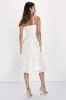 Glamour Garden White 3D Floral Embroidered Midi Dress sold by Lulus