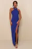 Head to Cocktail Hour Royal Blue Halter Neck Maxi Dress sold by Lulus