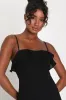 Lively Evenings Black Sleeveless Tiered Maxi Dress sold by Lulus
