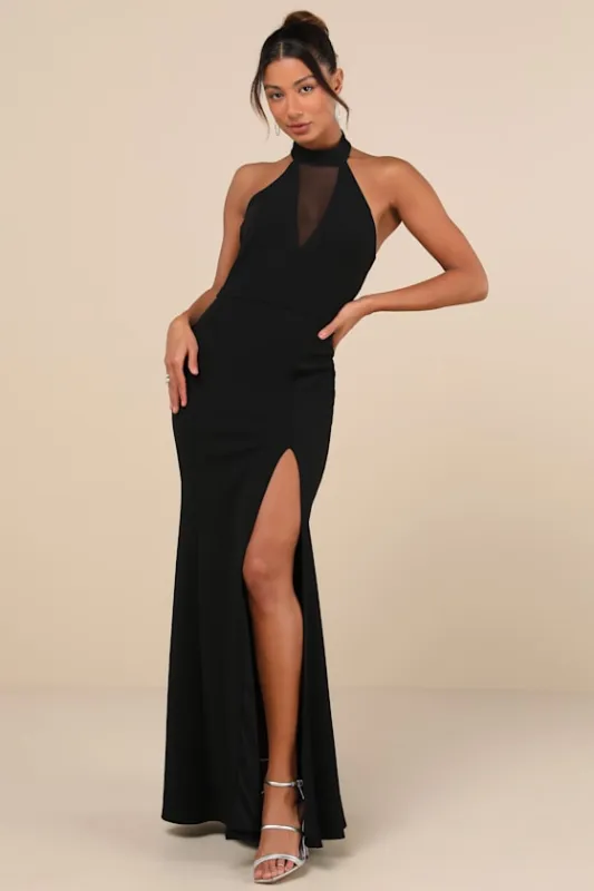 Exquisite RSVP Black Backless Maxi Dress sold by Lulus
