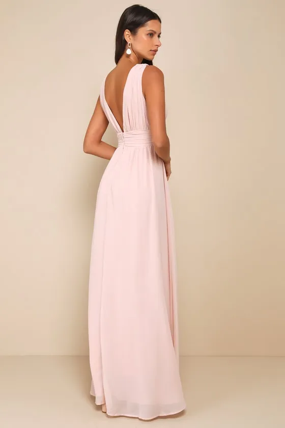 Heavenly Hues Blush Maxi Dress sold by Lulus product image thumbnail 3