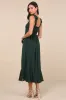 Summer Invite Emerald Green Tie-Strap Tiered Midi Dress sold by Lulus